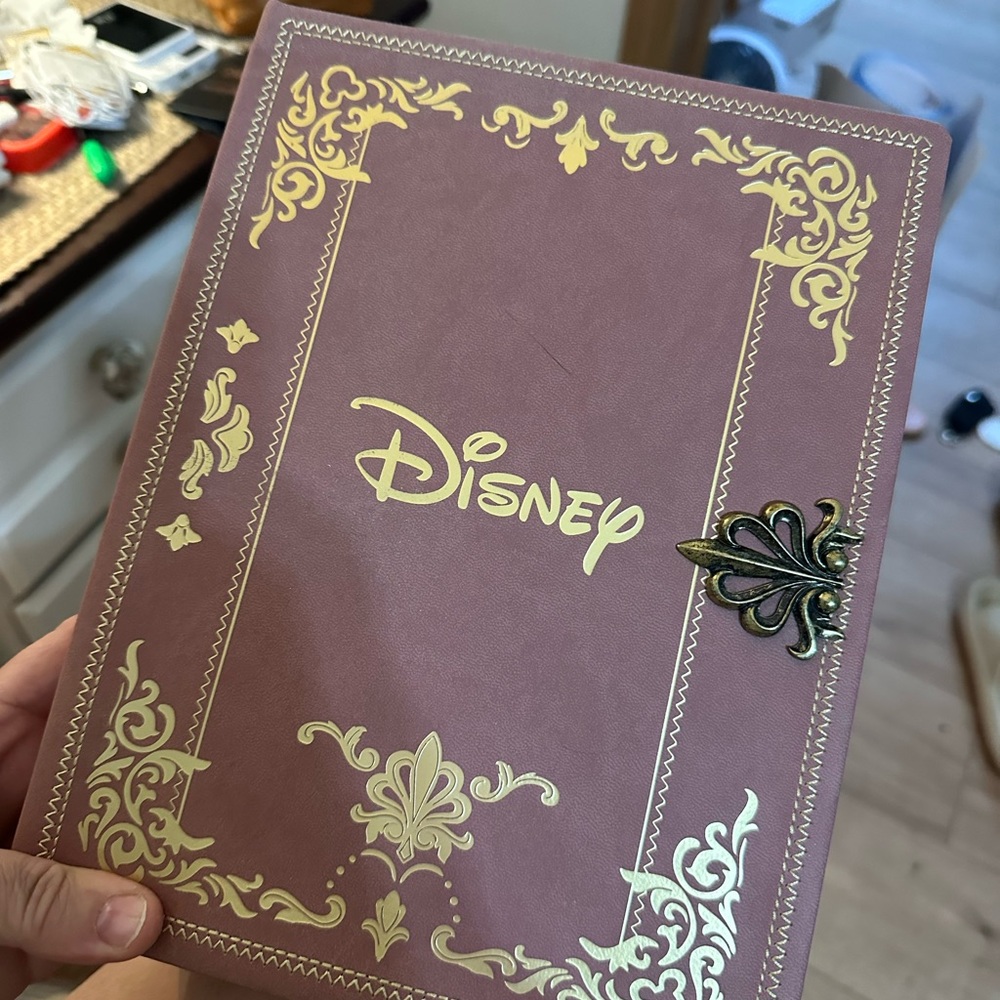 Disney Burgundy Journal with Gold Detailing new smoke free home